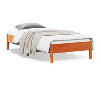 vidaXL Letto senza Materasso Marrone Cera 100x200 cm in Legno di Pino