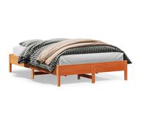 vidaXL Letto senza Materasso Marrone Cera 160x200 cm in Legno di Pino