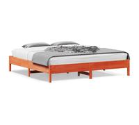 vidaXL Letto senza Materasso Marrone Cera 180x200 cm in Legno di Pino