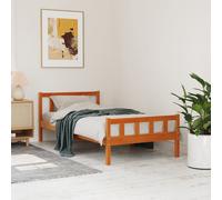 vidaXL Letto senza Materasso Marrone Cera 75x190 cm in Legno di Pino