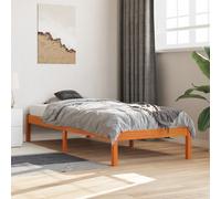vidaXL Letto senza Materasso Marrone Cera 75x190 cm in Legno di Pino