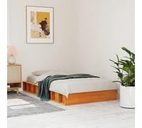 vidaXL Letto senza Materasso Marrone Cera 75x190 cm in Legno di Pino