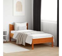 vidaXL Letto senza Materasso Marrone Cera 90x200 cm Legno di Pino