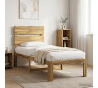 vidaXL Letto Singolo con Testiera ROSTOCK Bianco 90 x 190 cm
