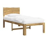 vidaXL Letto Singolo con Testiera ROSTOCK Bianco 90 x 200 cm