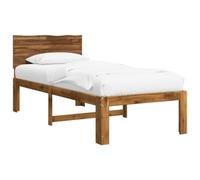 vidaXL Letto Singolo con Testiera ROSTOCK Naturale 75 x 190 cm