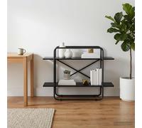vidaXL Libreria 2 livelli 100 x 35 x 70 cm PB Rovere Nero