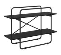 vidaXL Libreria 2 livelli 100 x 35 x 70 cm PB Rovere Nero