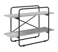 vidaXL Libreria 2 livelli 100 x 35 x 70 cm PB Sonoma grigio
