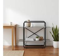 vidaXL Libreria 2 livelli 100 x 35 x 70 cm PB Sonoma grigio