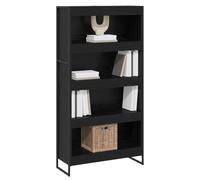 vidaXL Libreria 2 pezzi rovere nero 80 x 30 x 155 cm, soggiorno, set di mobili rettangolare e durevole con un design elegante per gli spazi moderni, ideale per il comfort e lo stile.