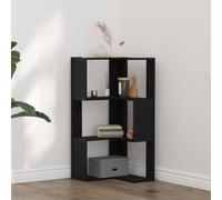 vidaXL Libreria 3 livelli 50 x 50 x102 cm Rovere Nero