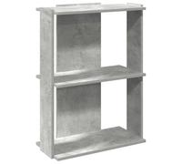 vidaXL Libreria 3 Ripiani Grigio Cemento 60x30x80 cm Multistrato, libreria 3 Ripiani, Mobile di conservazione, credenza, Mobile portaoggetti