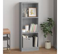 vidaXL Libreria 3 Ripiani Grigio Sonoma 40x24x109 cm Legno Multistrato