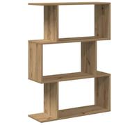 vidaXL Libreria 3 Ripiani Rovere Artigianale 70x24x97 cm Truciolato