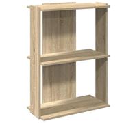 vidaXL Libreria 3 Ripiani Rovere Sonoma 60x30x80 cm Legno Multistrato