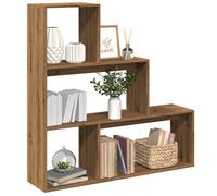 vidaXL Libreria 3Ripiani Rovere Artigianale 123x29x123cm in Truciolato