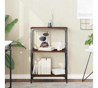vidaXL Libreria 3Ripiani Rovere Marrone 59x35x90,5cm Legno Multistrato