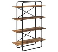 vidaXL Libreria 4 livelli 100 x 35 x 140 cm PB Legno di quercia