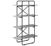 vidaXL Libreria 4 livelli 60 x 35 x 140 cm PB Sonoma grigio