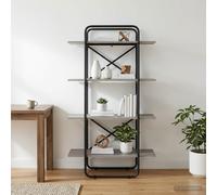 vidaXL Libreria 4 livelli 60 x 35 x 140 cm PB Sonoma grigio