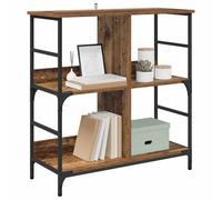 vidaXL Libreria Legno vecchio 78.5 x 33 x 82 cm Legno multistrato, Libreria alla moda, rettangolare, rustica, resistente, spazio ampio, indipendente, arredo per la stanza lettura