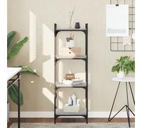 vidaXL Libreria 4 Ripiani Grigio Sonoma 40x30x120cm Legno Multistrato