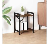 vidaXL Libreria 40 x 30 x 50 cm Legno ingegnerizzato Rovere fumé