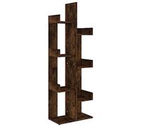 Libreria 48x25x140 cm Rovere Fumo in Legno Multistrato