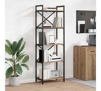 vidaXL Libreria 5 livelli 56 x 34 x 171 cm Legno ingegnerizzato