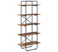 vidaXL Libreria 5 livelli 80 x 35 x 175,5 cm PB Legno di quercia