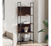vidaXL Libreria 5 Ripiani Rovere Marrone 60,5x24x166,5 cm Multistrato