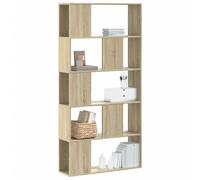 vidaXL Libreria 5 Ripiani Rovere Sonoma 80,5x23,5x162,5cm Multistrato, scaffale per Libri, scaffale, scaffale Contenitore, armadietto portaoggetti