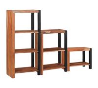 vidaXL Libreria 6 livelli 3 pz 50 x 30 x 110 cm Marrone