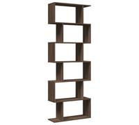 vidaXL Libreria 6 Ripiani Rovere Marrone 70x24x193 cm in Truciolato, libreria, Mobile Porta Libri, scaffale portaoggetti, Porta Libri