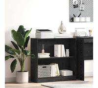 vidaXL Libreria 80 x 24 x 76 cm Legno ingegnerizzato Rovere Nero