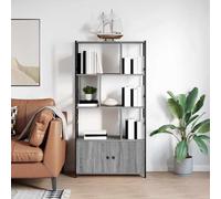 vidaXL Libreria 80 x 30 x 155,5 cm Legno ingegnerizzato Grigio sonoma