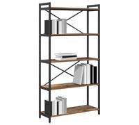 vidaXL Libreria Legno Vecchio 80 x 30 x 155 cm Legno Multistrato, Mensola Industriale Moderna, unità Robusta, Organizzatore a Strati, per Ufficio e Soggiorno