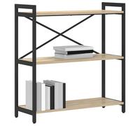 vidaXL Libreria Rovere Sonoma 80 x 30 x 85 cm Legno Multistrato, Mensola Industriale Moderna, unità Robusta, Organizzatore a Strati, per Ufficio e Soggiorno
