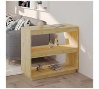 VIDAXL - Libreria 80x35x71 cm in Legno Massello di Pino