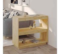 vidaXL Libreria 80x35x71 cm in Legno Massello di Pino