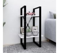 vidaXL Libreria a 2 Ripiani Bianca 40x30x70 cm in Legno Multistrato