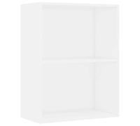 vidaXL Libreria Bianca 60x30x76,5 cm in Legno Multistrato, Armadio, Mobile di conservazione, credenza, Mobile portaoggetti, Mobile Porta Libri