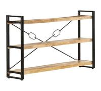 VIDAXL - Libreria A 3 Ripiani 140x30x80 Cm In Legno Massello Di Mango