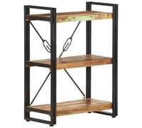 VIDAXL - Libreria A 3 Ripiani 60x30x80 Cm In Massello Di Recupero
