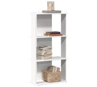 vidaXL Libreria a 3 Ripiani Bianca 60x30x120 cm in Legno Multistrato