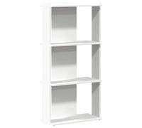 vidaXL Libreria a 3 Ripiani Bianca 60x30x120 cm in Legno Multistrato