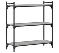 AX Libreria Mobile Stile Industriale 80x30x86cm Grigio Sonoma Piedi Casa 837670