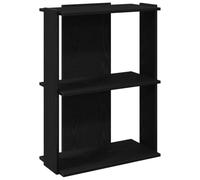 vidaXL Libreria 3 Ripiani Nera 60x30x80 cm in Legno Multistrato