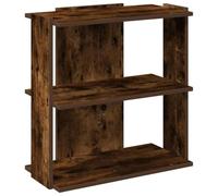 vidaXL Libreria a 3 ripiani Rovere Fumo 60x30x60 cm Legno multistrato